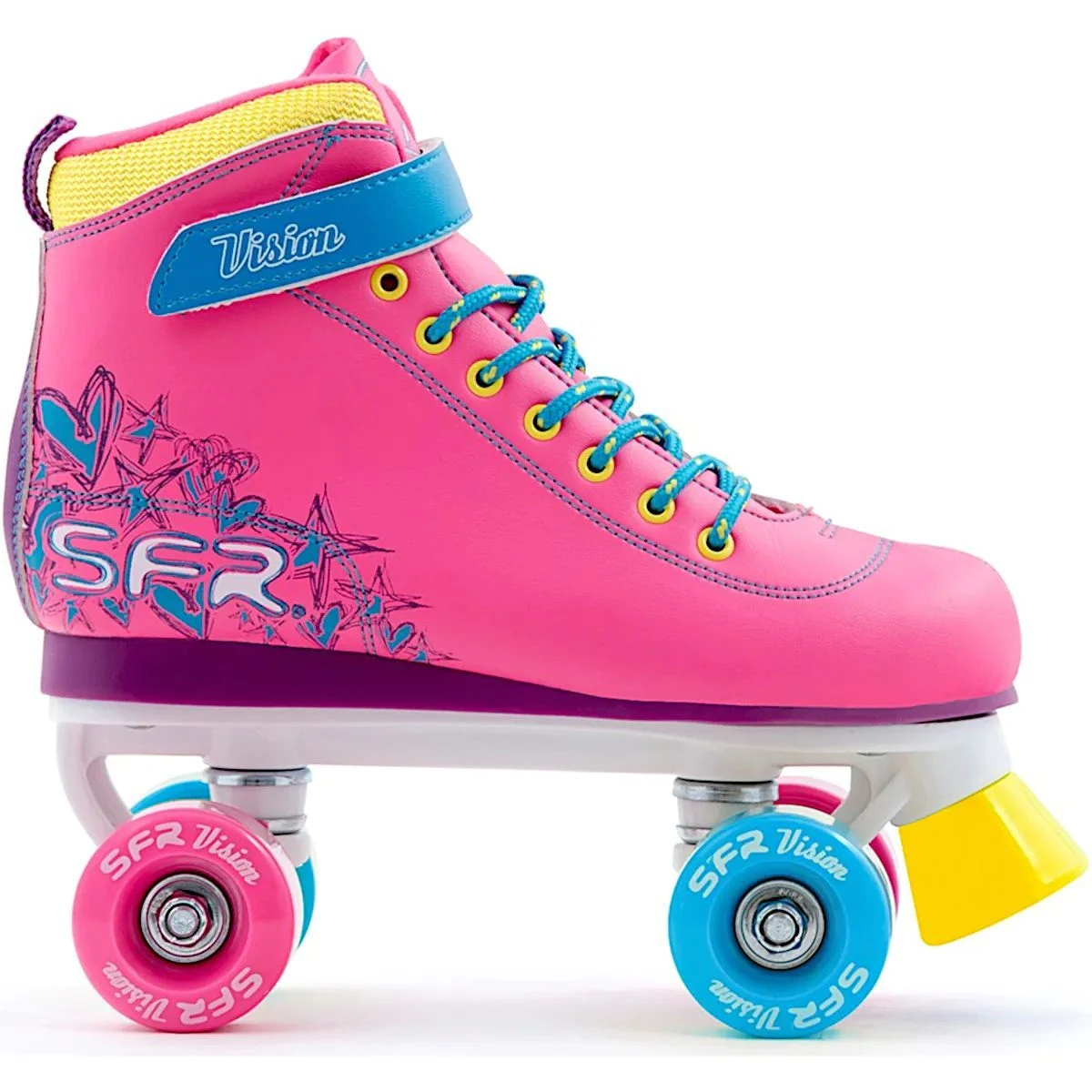 SFR Vision II Quad Roller Skates - Tropical 4 SFR Vision II Quad Roller Skates - Tropical - Image 2