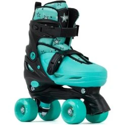 SFR Nebula Adjustable Roller Skates - Black/Green