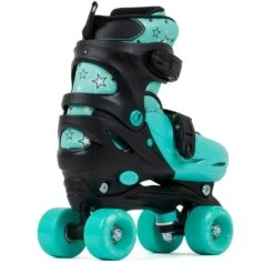 SFR Nebula Adjustable Roller Skates - Black/Green -Online Sports Store SFR 819 NEB ADJ SKA BLG 4002 9d71