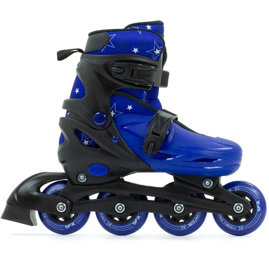 SFR Plasma Adjustable Inline Skates - Black/Blue 4 SFR Plasma Adjustable Inline Skates - Black/Blue - Image 2