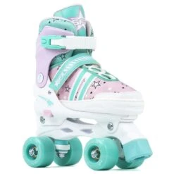 SFR Spectra Adjustable Roller Skates - Pink/Green