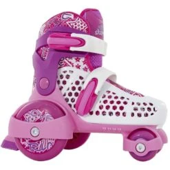 SFR Stomper Adjustable Junior Girl's Skates - White/Pink