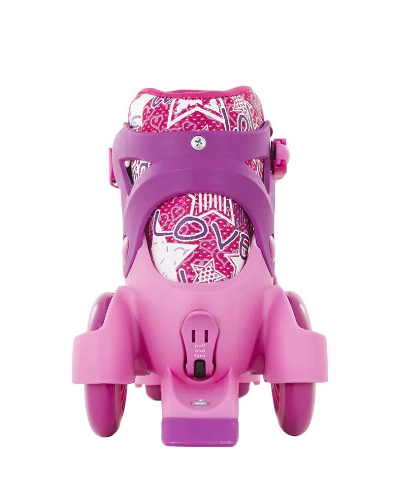 SFR Stomper Adjustable Junior Girl's Skates - White/Pink 5 SFR Stomper Adjustable Junior Girl's Skates - White/Pink - Image 3