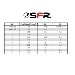 SFR Figure Quad Roller Skates - Black/Mint -Online Sports Store SFR Size Guide Excl Vision Adj 6d4b 1