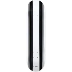 Skateboard Cafe Stripe Deck Skateboard Deck - White/Black 8"