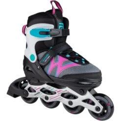 Online Sports Store 17 Skatelife Motion Adjustable Inline Skates - Black/Pink