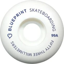 Blueprint Mini Heart Skateboard Wheels - Navy 53mm