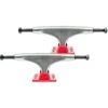 Tensor Alloys Skateboard Trucks - Raw/Red 5.25"