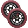 UrbanArtt Civic 115mm X 30mm Scooter Wheels (Pair) - Black/Autumn Red -Online Sports Store URB 821 CVC 115 WHE BAR 00 625f
