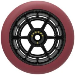 UrbanArtt Civic 115mm X 30mm Scooter Wheels (Pair) - Black/Autumn Red -Online Sports Store URB 821 CVC 115 WHE BAR 50 6bca