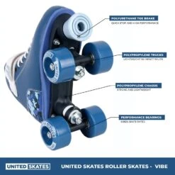 United Skates Vibe Quad Roller Skates - Camo Blue -Online Sports Store USK 2020 VIB QSK BCM 02 dfaf