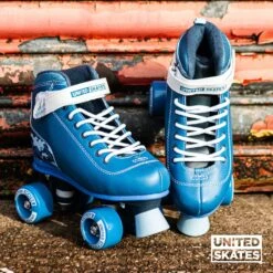 United Skates Vibe Quad Roller Skates - Camo Blue -Online Sports Store USK 2020 VIB QSK BCM 08 25aa