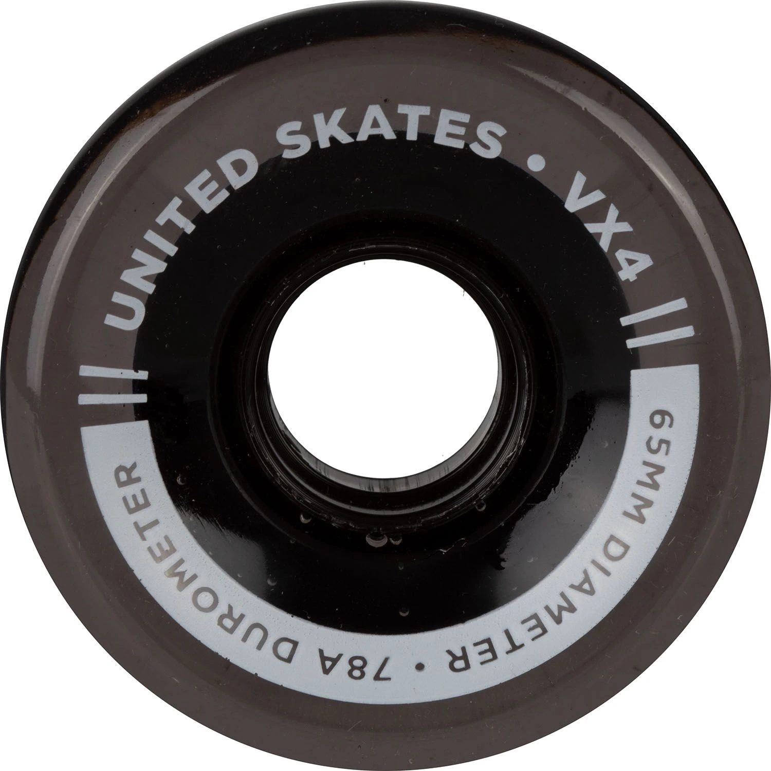 United Skates VX4 Elite 65mm X 36mm 78A Quad Roller Skate Wheels - Smoke 4 United Skates VX4 Elite 65mm X 36mm 78A Quad Roller Skate Wheels - Smoke - Image 2