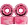 United Skates VX4 Elite 65mm X 36mm 78A Quad Roller Skate Wheels - Marble Pink/White -Online Sports Store USK 2021 VX4 65 78A QSW MPW 0 14a0