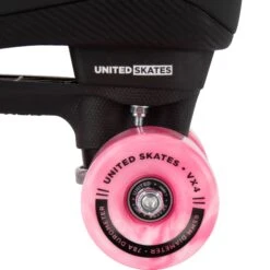 United Skates VX4 Elite Quad Roller Skates - Marble Pink/White -Online Sports Store USK 622 VX4 QSK COM MPW 06 4c40