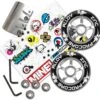 Zinc Team Series Wheels/Clamp/Bearings Accessory Set - Silver -Online Sports Store ZIN 320 ACC SET SIL 0 72b2