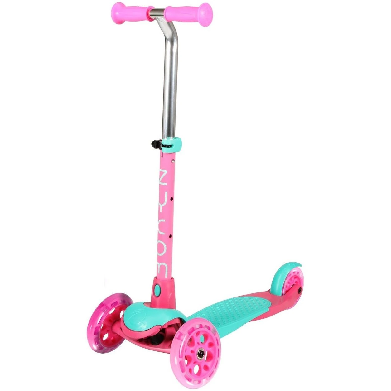 Zycom Zing Complete Scooter W/Light Up Wheels - Teal/Pink 3 Zycom Zing Complete Scooter W/Light Up Wheels - Teal/Pink